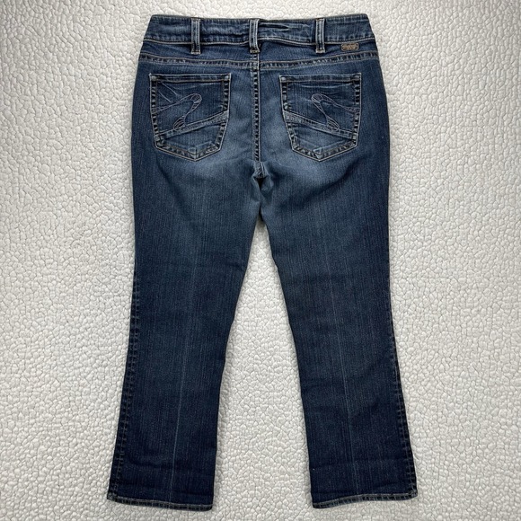 Silver Jeans Women's Size 32 (Actual 30x25.5) Blue Suki Capri - Picture 5 of 15